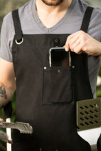 Load image into Gallery viewer, Professional Grade Apron for Men and Women (Black Cotton)