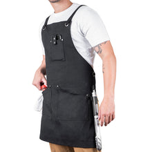 Load image into Gallery viewer, Professional Grade Apron for Men and Women (Black Cotton)
