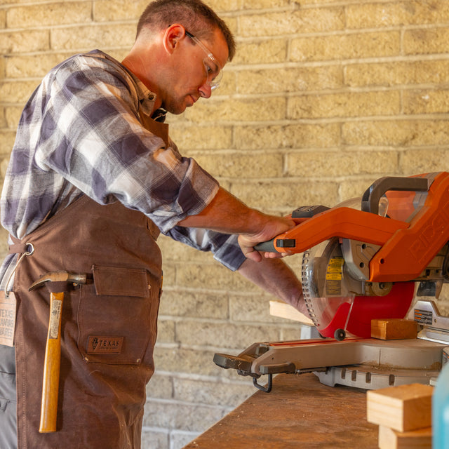 Waxed Canvas Work Apron - Handmade in the USA