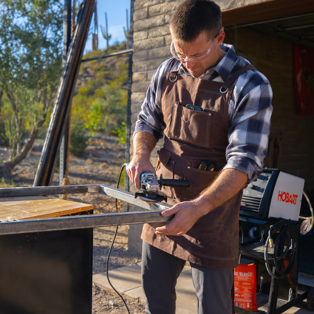 Waxed Canvas Work Apron - Handmade in the USA
